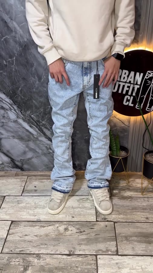 Jeans Celeste Lavado